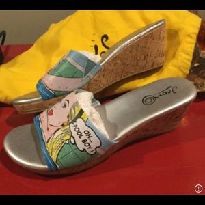 ICON Cork Wedge Slide  “POOL BOY”